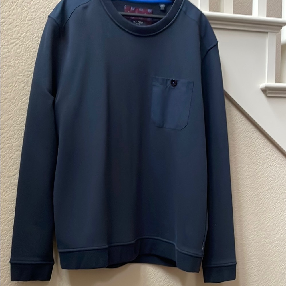 Ted Baker mixed media sweatshirt